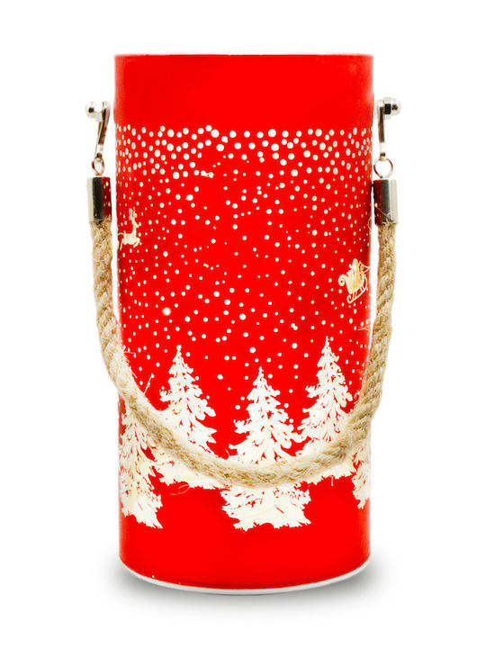 Christmas Glass Red Lantern