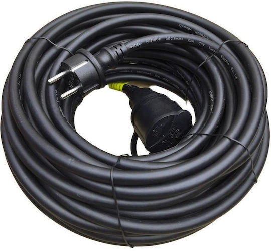 Inox Kiss Cablu de prelungire cu role cu lungimea de 20m Diametru 3 x 2.5mm² Argintiu