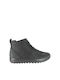 Leder Stiefeletten Damen Gray