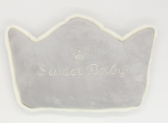 Natural Home Crib Decorative Pillow Gray 40x55cm