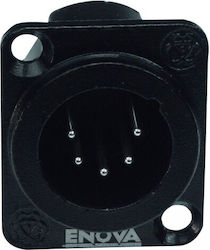 Xl15mb Xlr Chassis Plug Male 5-pin Metal Black