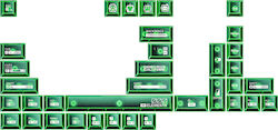 Ajazz Akh036 Customized Mechanical Keyboard Pc Transparent Keycap Factory Height Keycap Us Layout Transparent Green