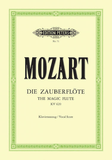 Wolfgang A Mozart Die Zauberflöte Peters Ausgaben