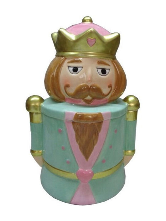 King Christmas Cookie Jar Ceramic L15xW19cm.