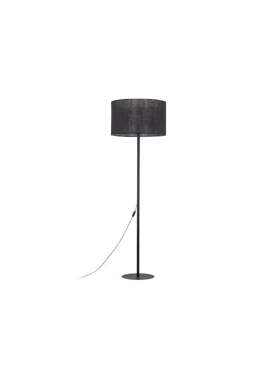 TK Lighting Floor Lamp H160xW50cm. with Socket for Bulb E27 Black