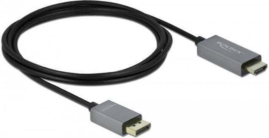 DeLock Cable DisplayPort male - HDMI male 2m Black (85929)