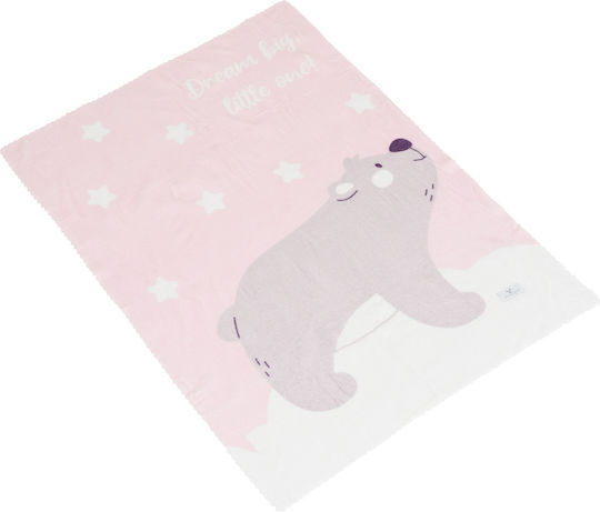 Cangaroo Babydecke Wickeltücher Für Kinderzimmer Dreamy Bear 75x100cm