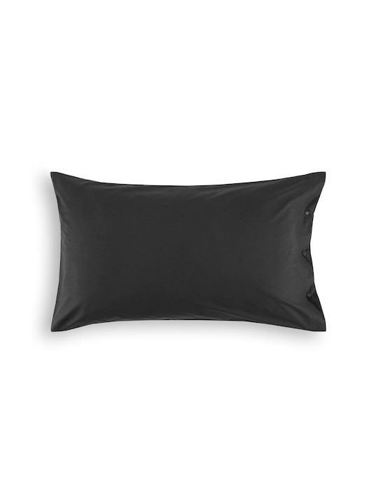 Zucchi Collection Clic Clac Μαξιλαροθήκη Μαύρο 50x80εκ.