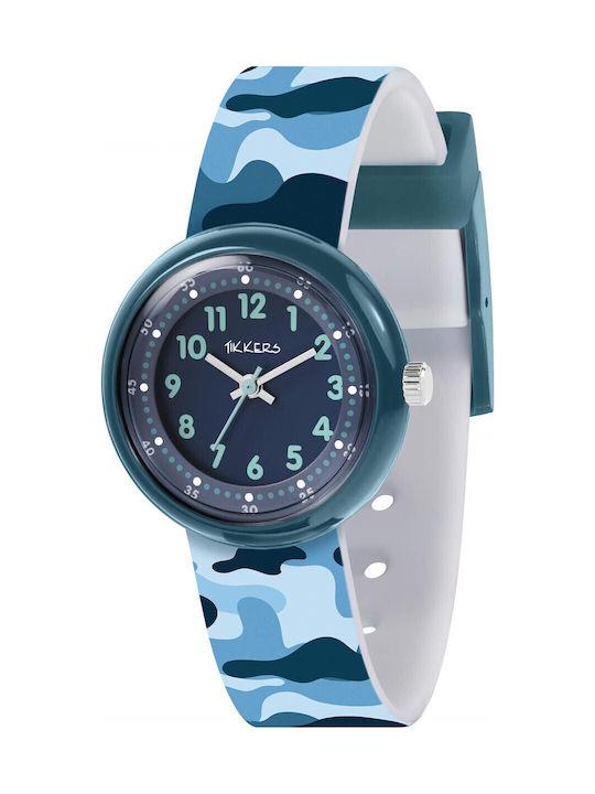 Tikkers Παιδικό Αναλογικό Ρολόι 30mm Μπλε