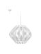 Starlight Saporo S2 Pendant Light White with Socket E14, E.14 26x26cm BOX With Cable Suspension