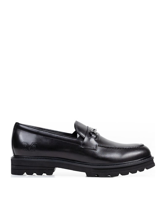 Men's Leather Moccasins Black
