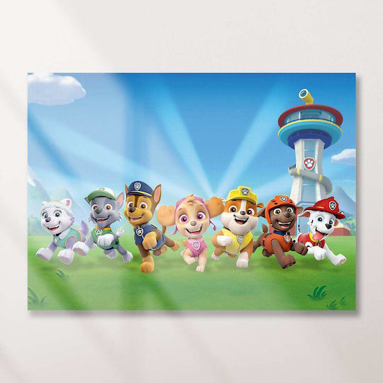 Παιδικός Πίνακας Καμβά Paw Patrol Knv0564 45cm X 65cm