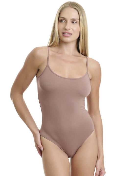 Walk Bodysuit pentru femei Tabac maro