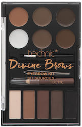 Technic Divine Brows Palette For Eyebrows In Brown Shade Technic Divine Brows Palette For Eyebrows In Brown Shade
