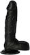 Toyz4lovers Ρεαλιστικό Dildo με Όρχεις και Βεντούζα Μαύρο 21.5cm