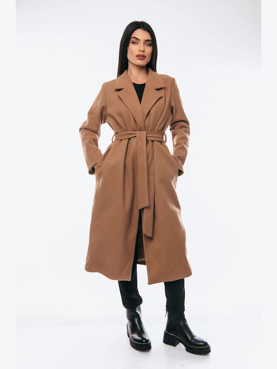 Damen Taba Mantel mit Gürtel