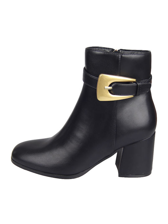 Women's Ankle Boots with Medium Heel Black