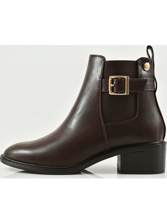 Envie Shoes Γυναικεία Μποτάκια Αστραγάλου Καφέ