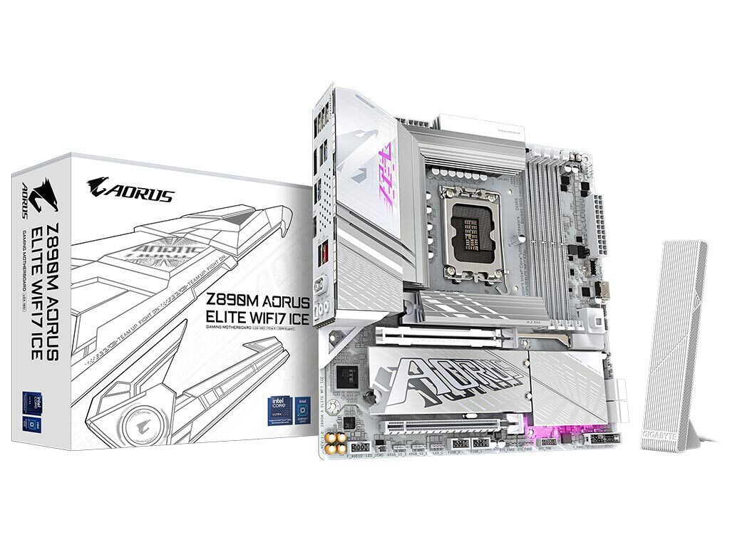 Gigabyte Z890M Aorus Elite Wifi 7 Ice Motherboard Micro ATX με Intel 1851 Socket