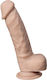 SilexD Glass Dildo with Balls and Suction Cup Flesh 18cm