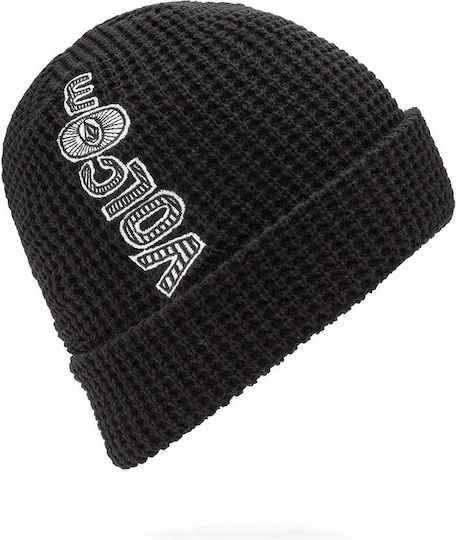 Stone Bar Beanie Beanie Beanie Knitted in Black color