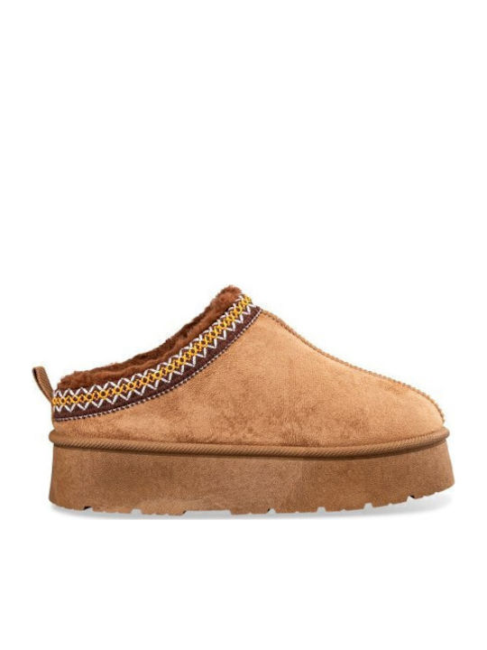 Envie Shoes Closed Women's Slippers Brown