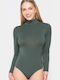 Turtleneck Bodysuit Green