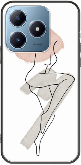 Carcasă neagră TPU din silicon pentru Realme C63 damă