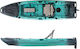 SCK 0204-32082 Plastic Kayak Fishing 1 Person Black Turquoise