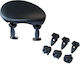 Wittner Chin Rest Violin Augsburg 4/4 Υποσιαγώνιο σε Μαύρο Χρώμα