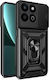 Techsuit Camshield Umschlag Rückseite Silikon / Kunststoff Schwarz (Honor 200 Smart)
