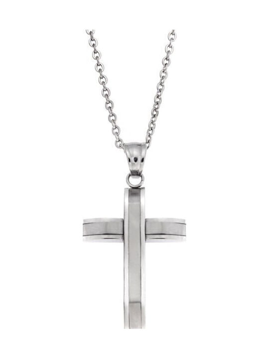 Senza Men's Cross from Steel