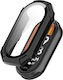 Techsuit Defense360 Pro Plastic Case with Glass in Black color for Smart Band 8