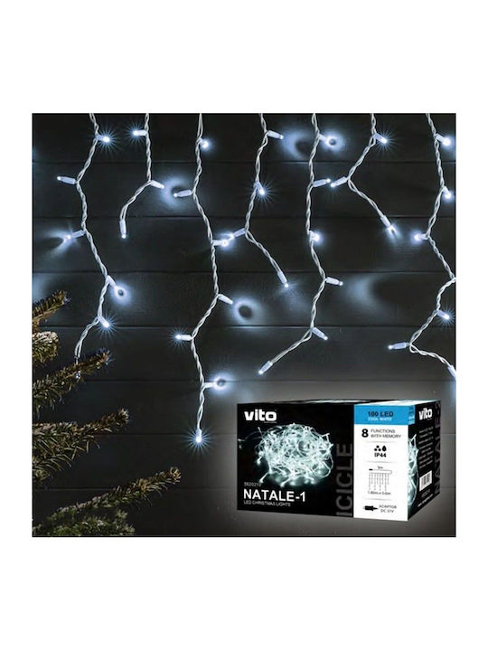 160 Lights LED 3m. Cold White type Curtain 1pcs