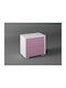 Wooden Kids Bedside Table Pink 50x34x48cm