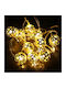 10 Lights LED 1m. Warm White Battery in String 1pcs
