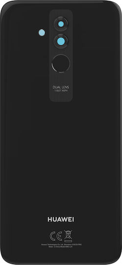 Clappio Replacement Rear Window Huawei Mate 20 Lite Black