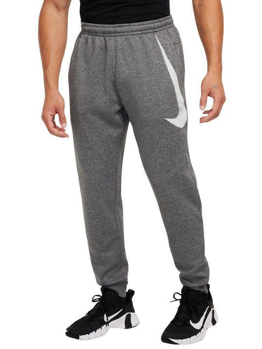 Swoosh Therma-fit Pantaloni de trening Lucios cu Elastic Black Heather