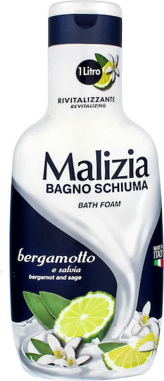 Malizia Bergamot And Sage Αφρόλουτρο σε Gel & Άρωμα Εσπεριδοειδή 1000ml