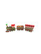 Strawberry 3D Christmas Figure Train 49x49x3cm