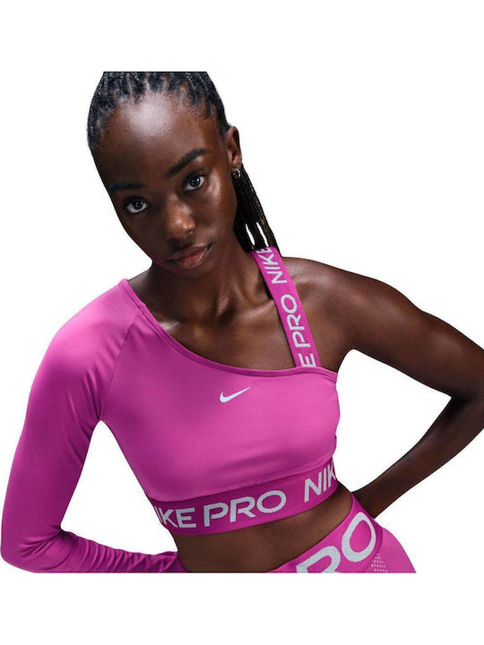 Nike Pro Μπλούζα Fuchsia / Silver