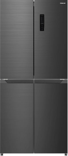 Finlux Side-by-Side Refrigerator 362lt NoFrost H180xW79xD62cm Gray FFD448IX