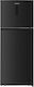 Heinner Double Door Refrigerator 415lt NoFrost H178xW70xD68cm Gray HF-HM415NFDXE++