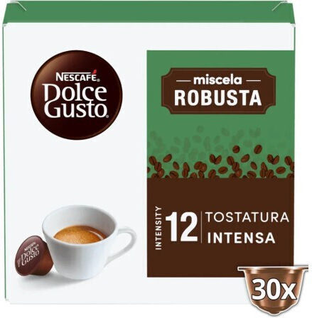 Nescafe Espresso Capsules Dolce Gusto Miscela Robusta Compatible with Dolce Gusto Machine 30pcs