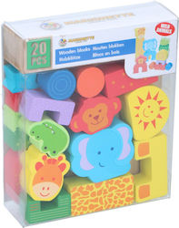 Lemnos Puzzle pentru Copii pentru 2+ ani+ Ani 20buc Marionette Wooden Toys