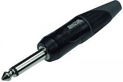 Pl22mb Mono 1/4" Metal Plug Black