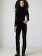 Women's Fabric Trousers Black