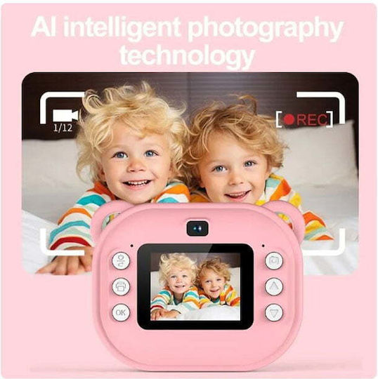 Compact Camera with Thermal Printing Pink