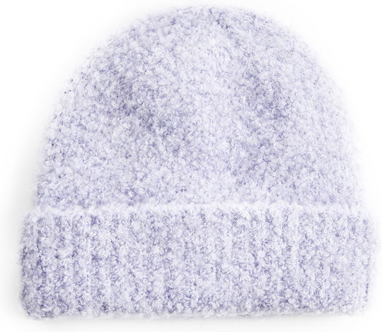 Beanie Γυναικείος Σκούφος Πλεκτός σε Λιλά χρώμα
