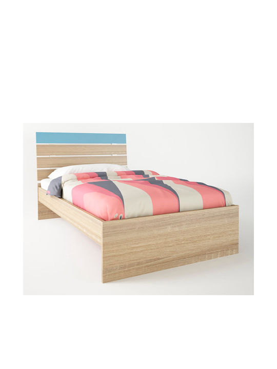 Kids Bed Classic Semi Double Light Blue for Mattress 110x190cm